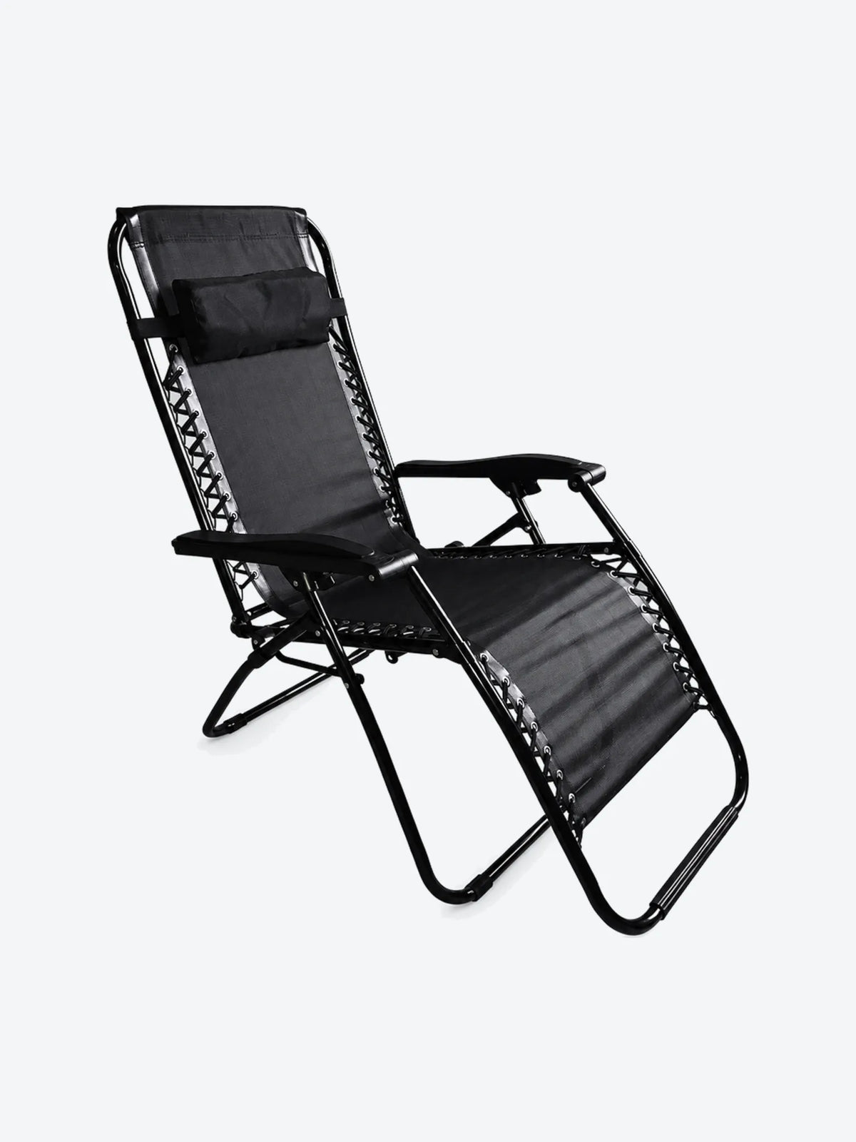 SILLA GRAVEDAD CERO NEGRA CON ALMOHADA-1