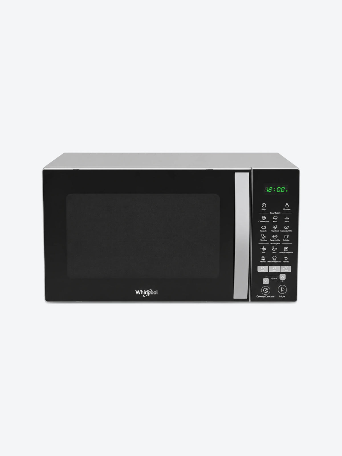 Horno de Microondas Negro Plata-1