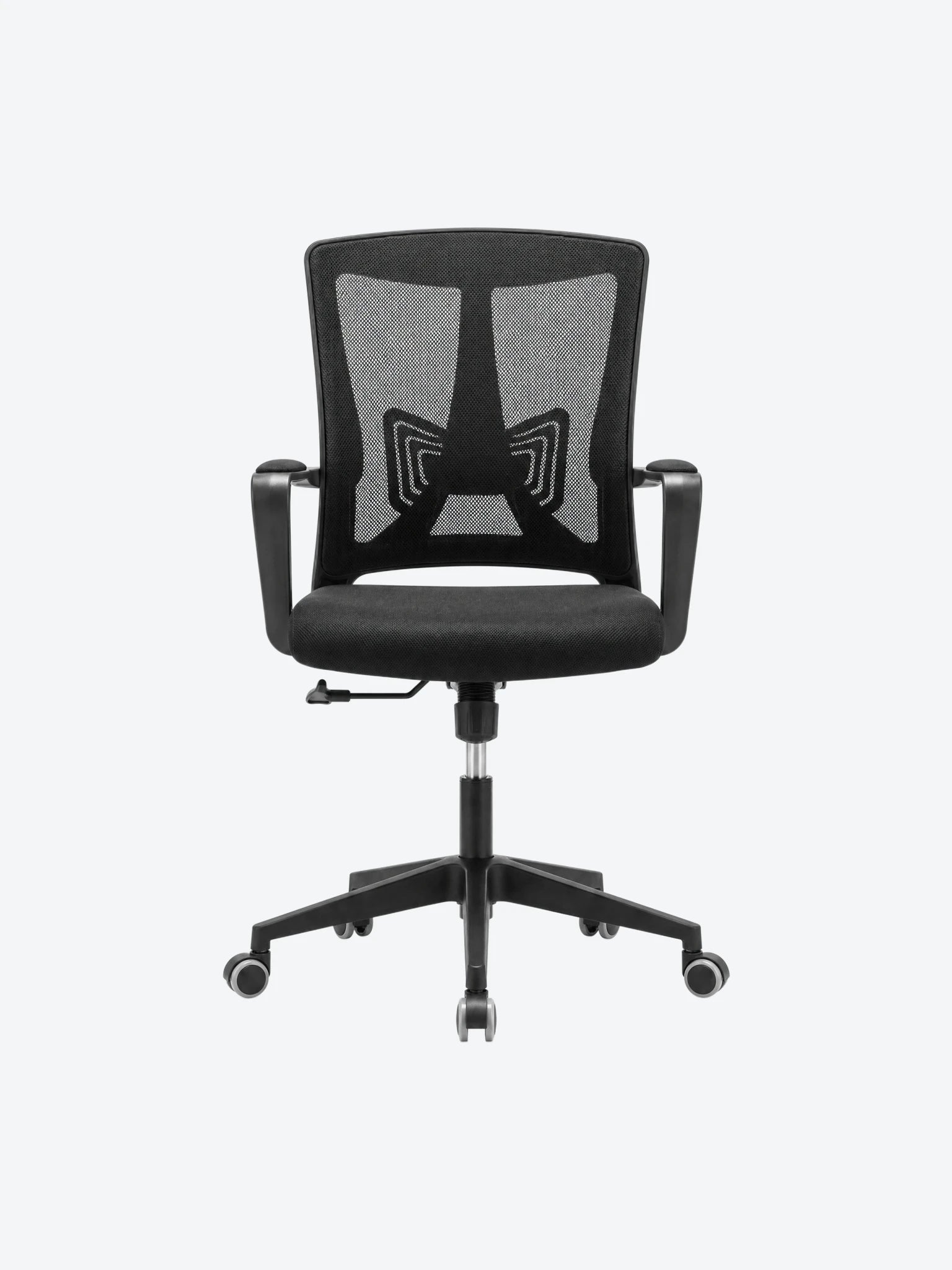 Silla de Oficina MG-WB-019-B1-BL De Mesh y Tela Con Respaldo Color Negro