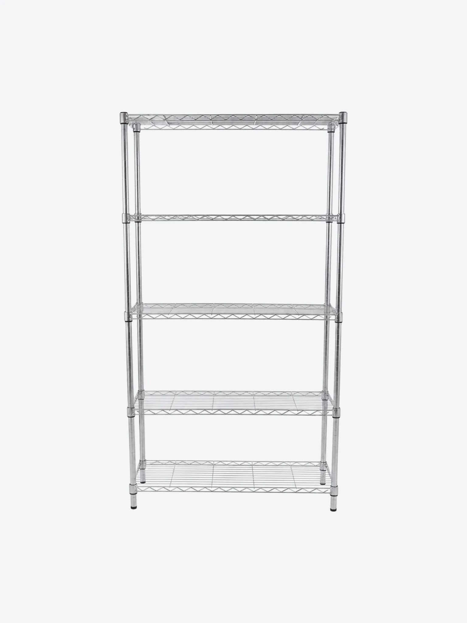 ESTANTE CROMADO 5 NIVELES 160 KG 180X90X35 CM BASIC LIVING-1
