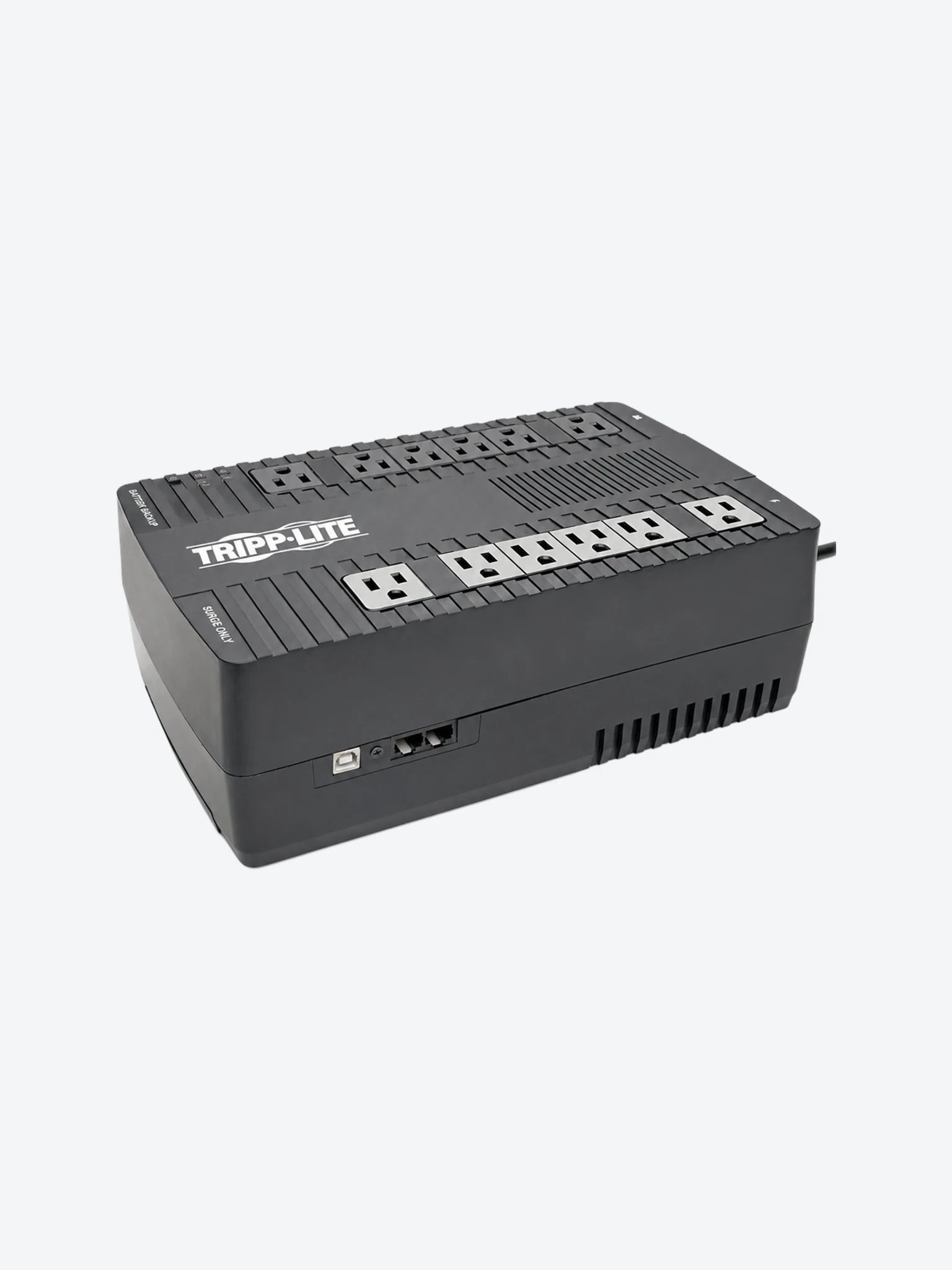 Eaton Tripp Lite Series UPS 750VA 450W Desktop Battery Back Up AVR 50/60Hz Compact 120V USB RJ11 - UPS - CA 120 V - 450 vatios - 750 VA - conectores de salida: 12