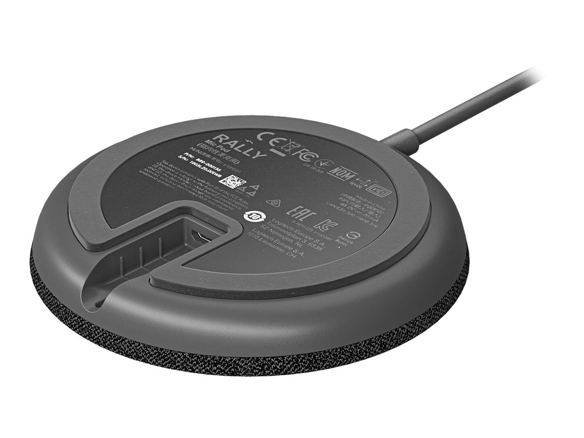 Logitech Rally Mic Pod - Micrófono - para Rally, Rally Plus, Rally Bar, Rally Bar Mini-11