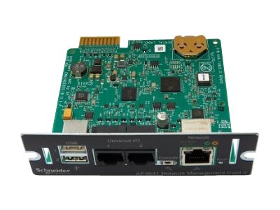 APC Network Management Card 3 with PowerChute Network Shutdown & Environmental Monitoring - Adaptador de administración remota - 1GbE - 1000Base-T - para P/N: SMTL2K2RM2UCLNC, SMTL3000RM2UCNC, SMX2KR2UX145, SMX750CUS, SRTL10KRM4UT, SRTL8KRM4UT-2