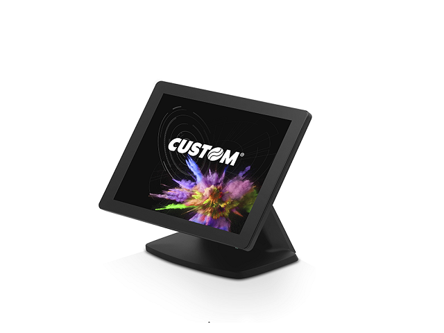 Custom PCPOS PATH15 - Todo en uno - 1 x Celeron J1900 / hasta 2.42 GHz - RAM 4 GB - SSD 128 GB - HD Graphics - Win 10 IoT, 64 bits - monitor: LCD 15" 1024 x 768 (XGA) pantalla táctil-1