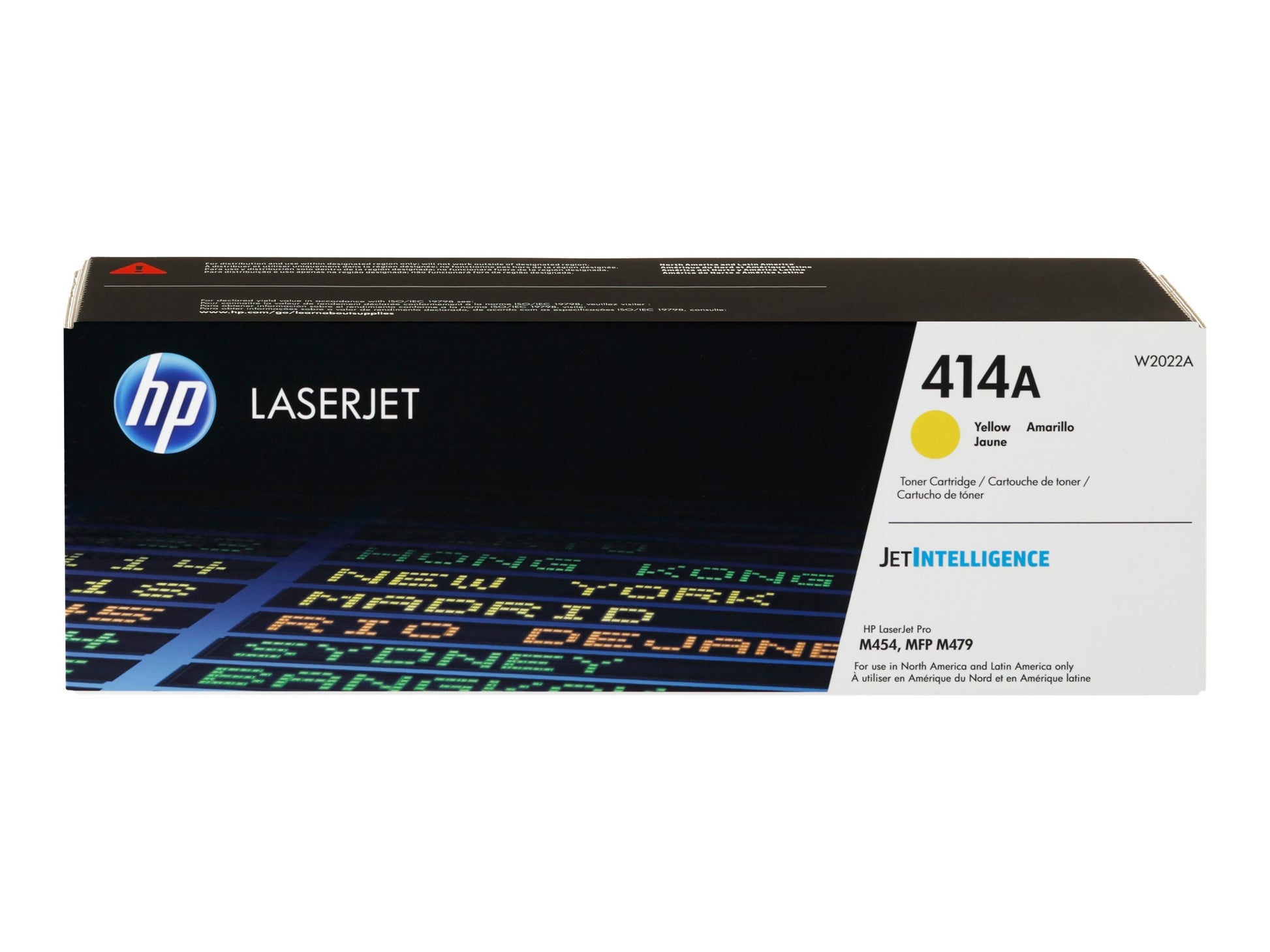 HP 414A - Amarillo - original - LaserJet - cartucho de tóner (W2022A) - para Color LaserJet Enterprise M455, MFP M480; Color LaserJet Pro M454, M479, MFP M479-1