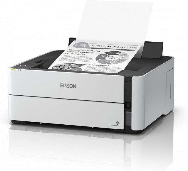 Epson - EcoTank M1180 - Impresora Monocromatica - Impresion 39ppm Duplex hasta A4 oficio -sobre No.10 - Gramaje 64g/m2 - 165g/m2 - Bandeja 251 hojas, 10 Sobres, 30 tarjetas - RED 100 Base-T, USB, WiFi, WiFi Direct - Ciclo maximo 20,000pag - 2 años con reg-1