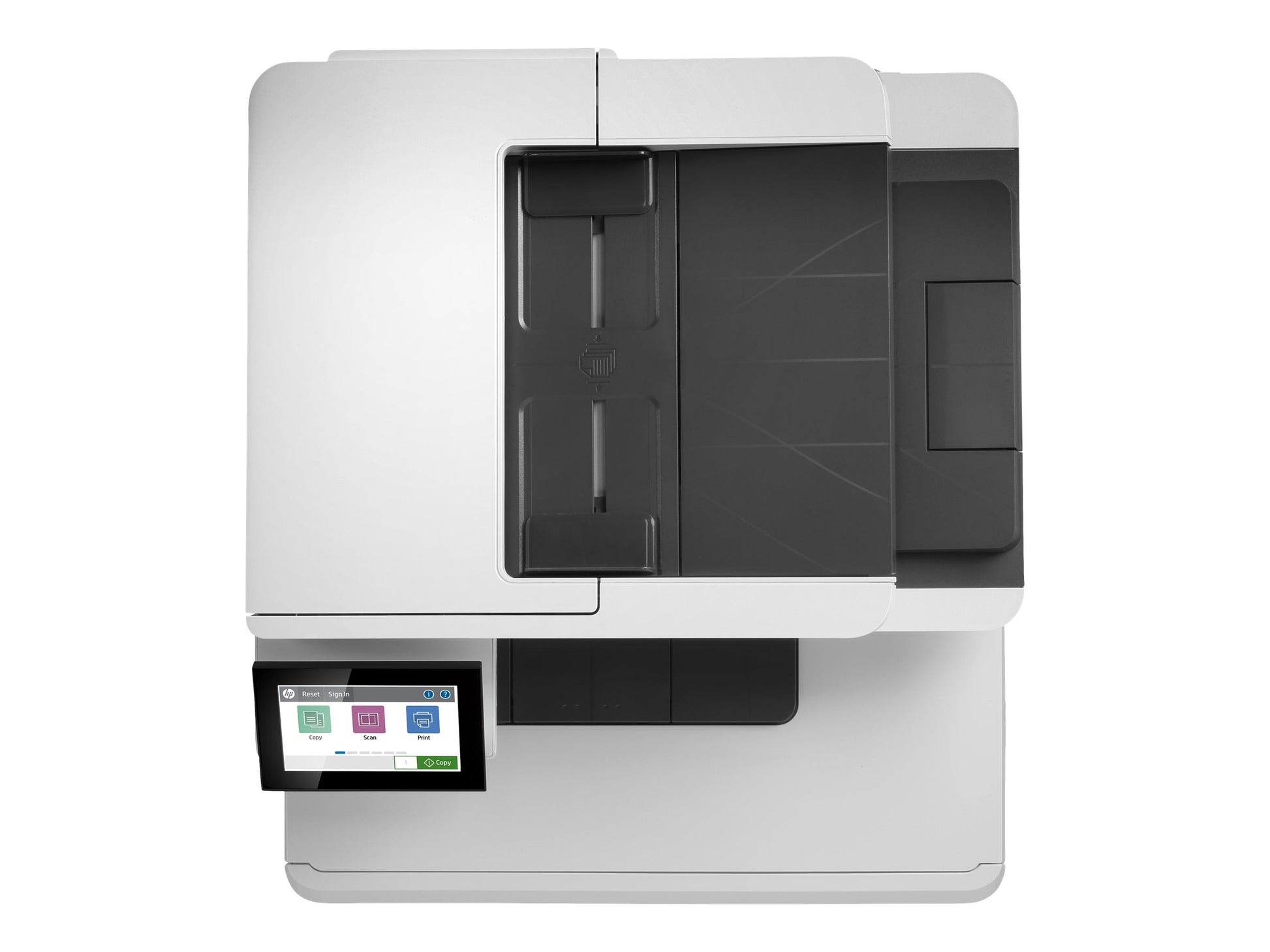 HP Color LaserJet Enterprise MFP M480f - Impresora multifunción - color - laser - Legal (216 x 356 mm) (original) - A4/Legal (material) - hasta 28 ppm (copiando) - hasta 29 ppm (impresión) - 300 hojas - 33.6 Kbps - USB 2.0, Gigabit LAN, host USB 2.0-4