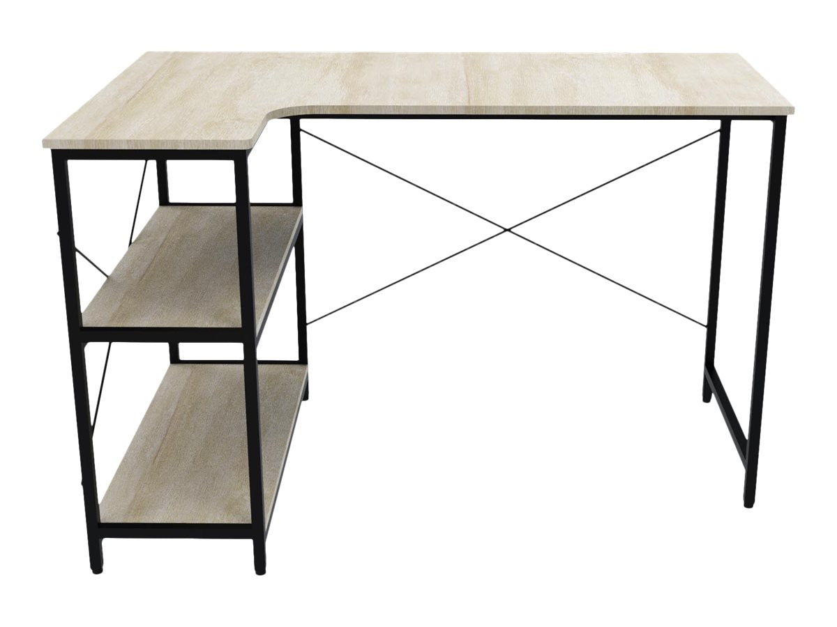 Xtech - Escritorio para ordenador - con forma de L - roble oscuro-16