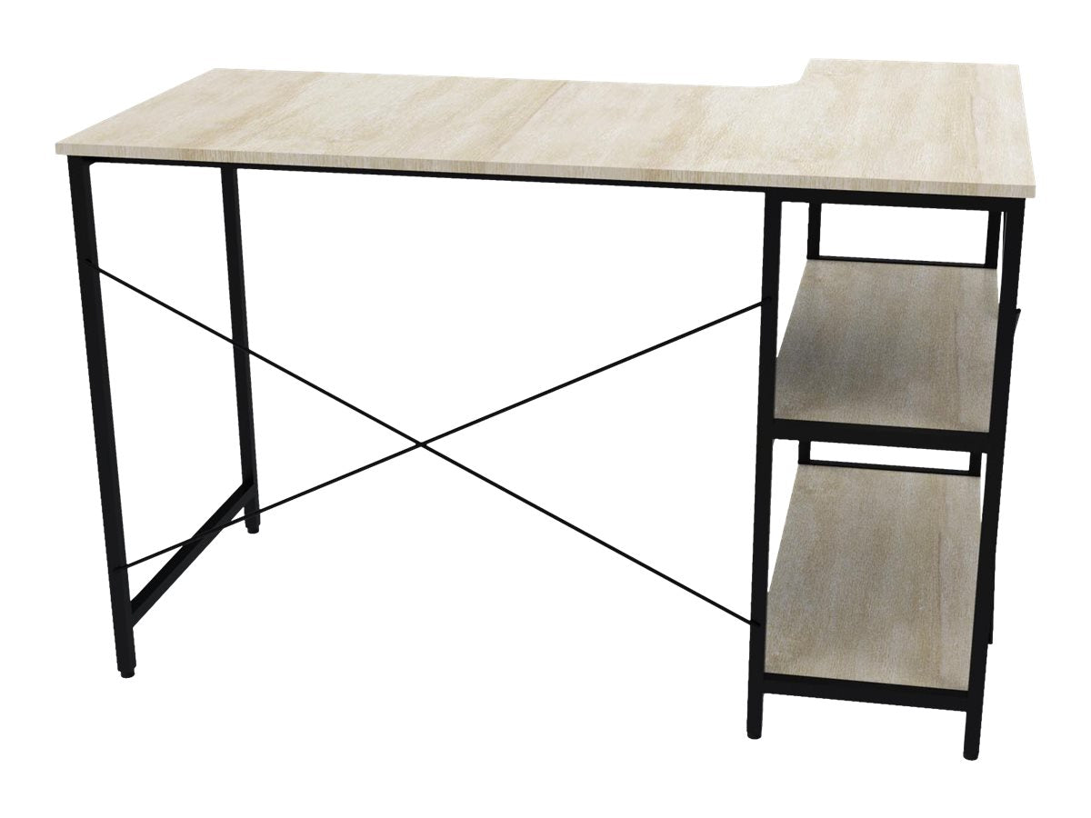 Xtech - Escritorio para ordenador - con forma de L - roble oscuro-15