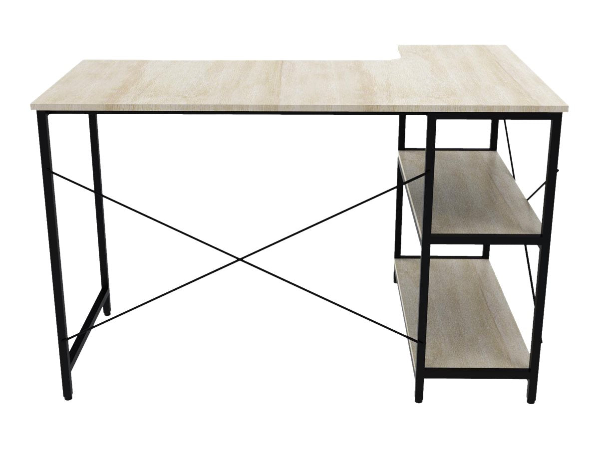 Xtech - Escritorio para ordenador - con forma de L - roble oscuro-4
