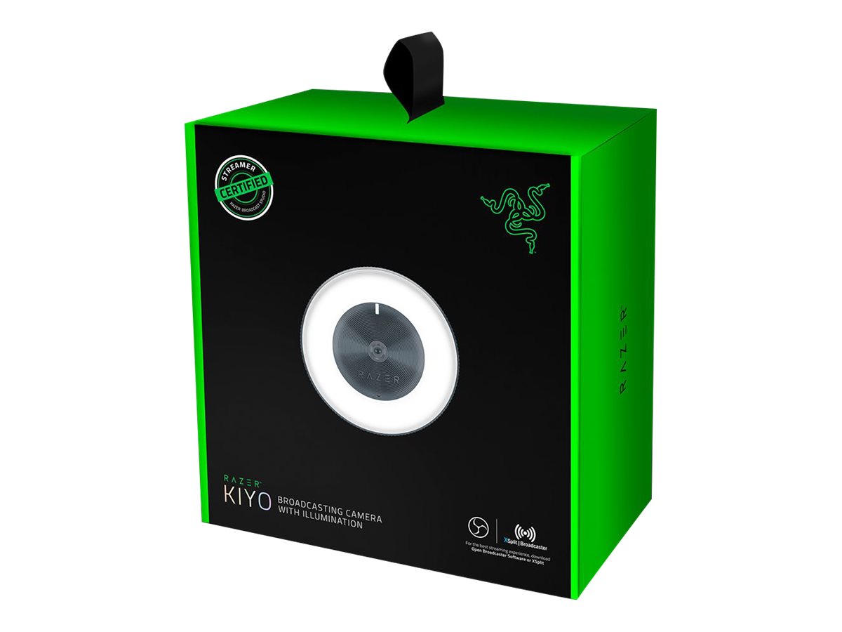 Razer Kiyo - Webcam - color - 4 MP - 1920 x 1080 - audio - USB 2.0 - MJPEG, H.264, YUV2-14