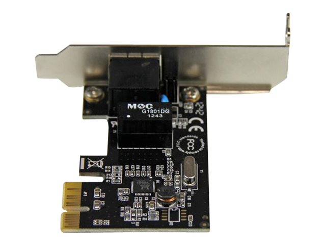 StarTech.com Tarjeta de Red PCI Express de 1 Puerto Gigabit Ethernet -Adaptador NIC PCI-E - 1x RJ45 Hembra - Perfil Bajo - Adaptador de red - PCIe perfil bajo - Gigabit Ethernet x 1