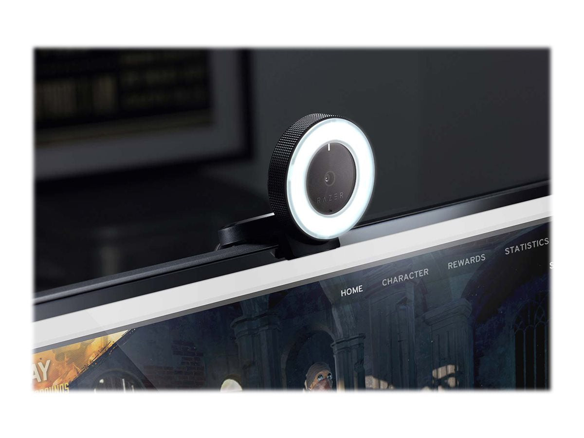Razer Kiyo - Webcam - color - 4 MP - 1920 x 1080 - audio - USB 2.0 - MJPEG, H.264, YUV2-20