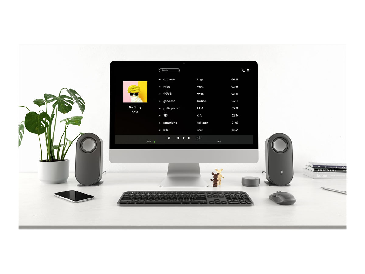 Logitech Z407 - Sistema de altavoces - para PC - canal 2.1 - inalámbrico - Bluetooth - USB - 40 vatios (Total)-11