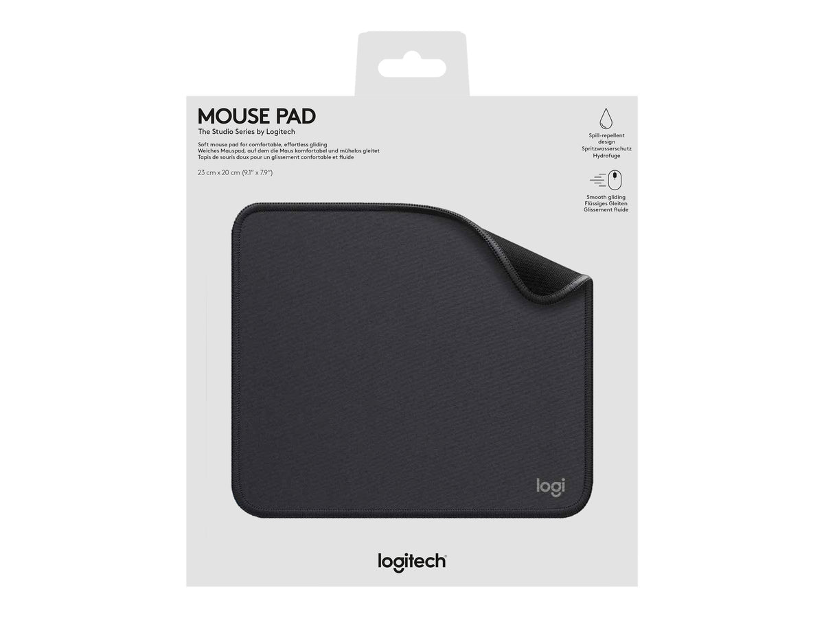 Logitech Studio Series - Alfombrilla de ratón - base de goma antideslizante, fácil deslizamiento, superficie resistente a salpicaduras - grafito-13