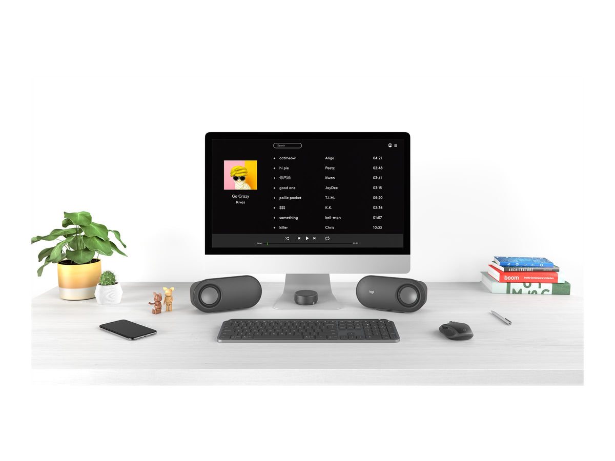 Logitech Z407 - Sistema de altavoces - para PC - canal 2.1 - inalámbrico - Bluetooth - USB - 40 vatios (Total)-12