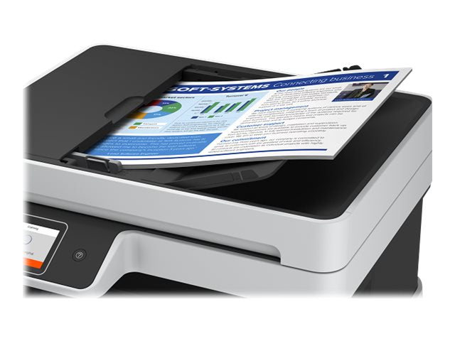 Epson EcoTank L6490 - Impresora multifunción - color - chorro de tinta - rellenable - 216 x 300 mm (original) - A4/Legal (material) - hasta 12 ppm (copiando) - hasta 17 ppm (impresión) - 250 hojas - 33.6 Kbps - LAN, USB 3.0, Wi-Fi(ac)-4