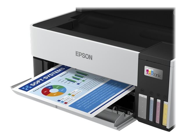 Epson EcoTank L6490 - Impresora multifunción - color - chorro de tinta - rellenable - 216 x 300 mm (original) - A4/Legal (material) - hasta 12 ppm (copiando) - hasta 17 ppm (impresión) - 250 hojas - 33.6 Kbps - LAN, USB 3.0, Wi-Fi(ac)-6