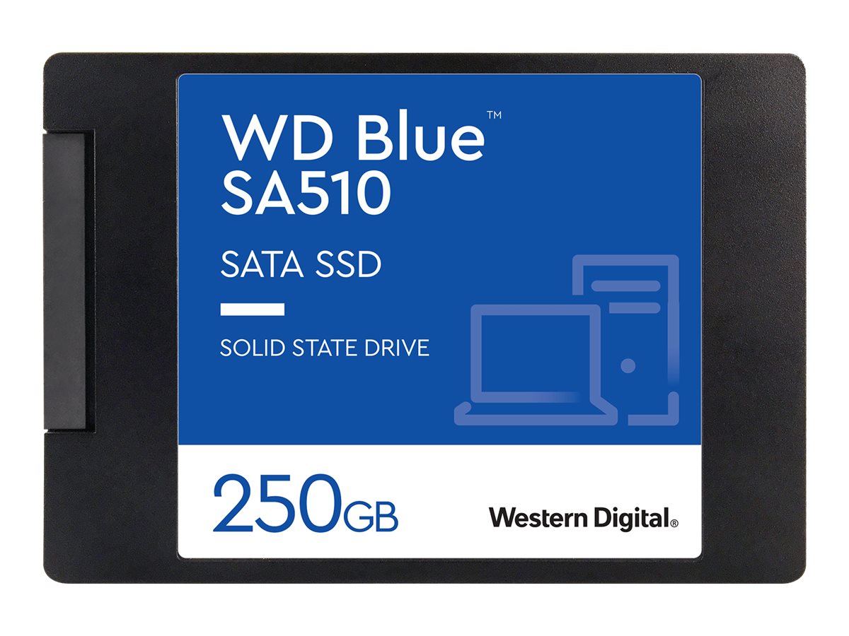 WD Blue SA510 WDS250G3B0A - SSD - 250 GB - interno - 2.5" - SATA 6Gb/s - azul