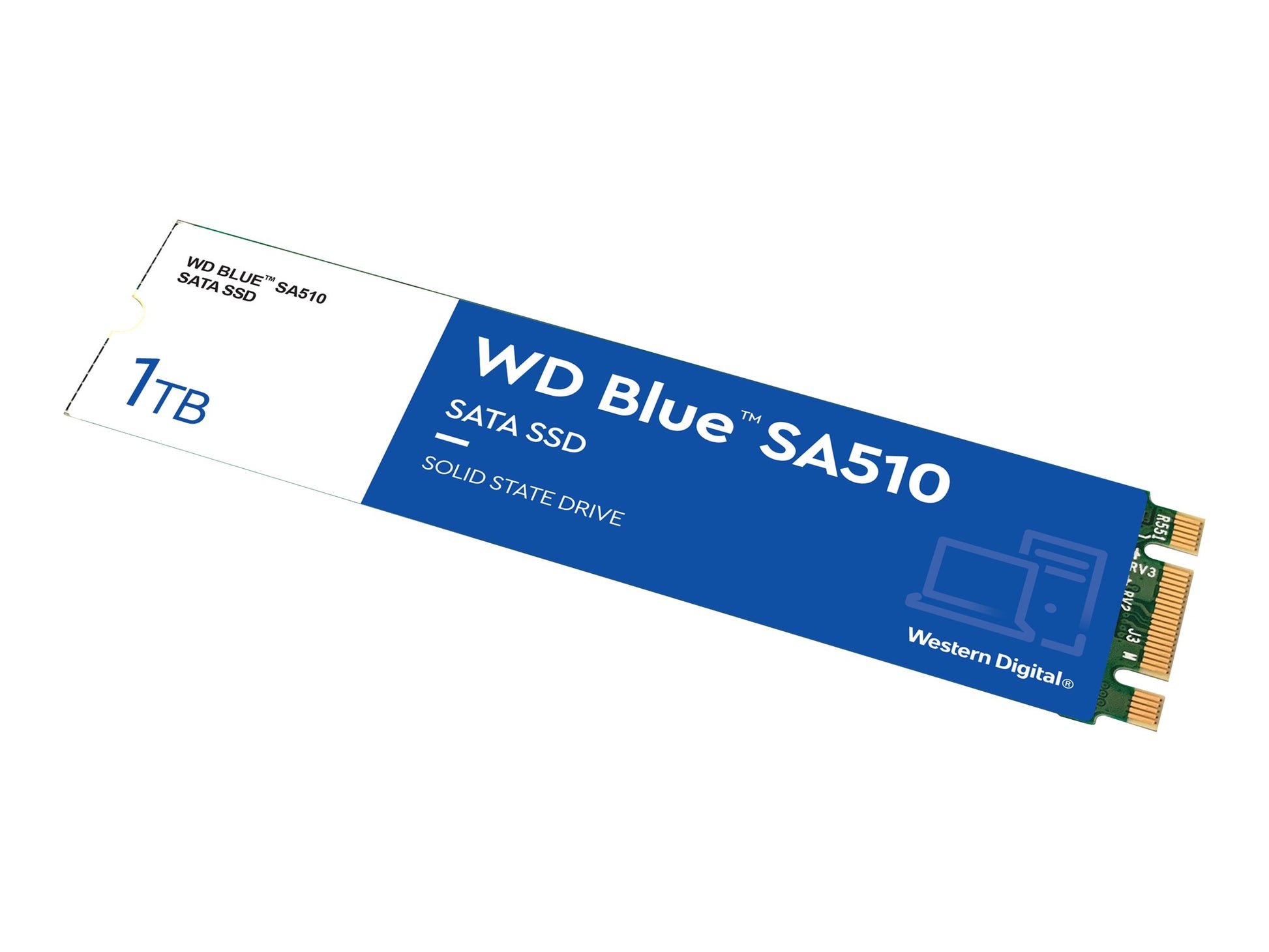 WD Blue SA510 WDS100T3B0B - SSD - 1 TB - interno - M.2 2280 - SATA 6Gb/s - azul-4