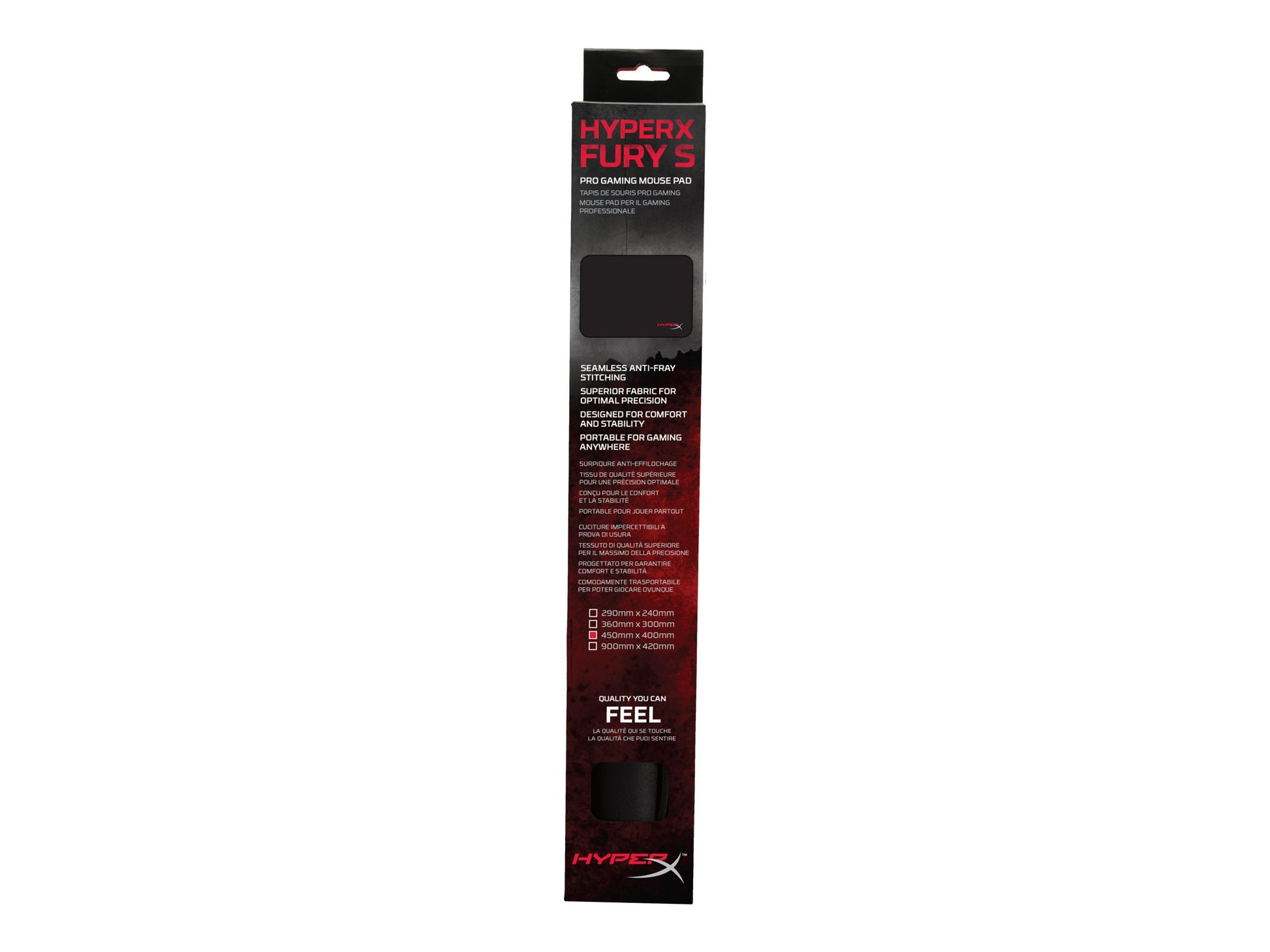 HyperX FURY S Gaming - Alfombrilla de ratón - grande - negro - para HP 250 G9; Laptop 15, 15s, 17; Pavilion 24, 27; Pavilion Laptop 15-8