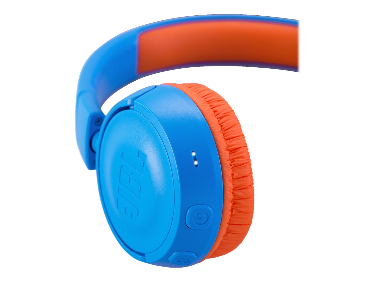 JBL JR300BT - Auriculares con diadema con micro - en oreja - Bluetooth - inalámbrico - naranja/azul-23