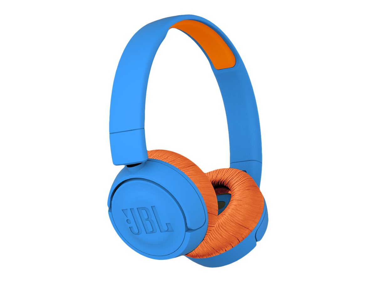 JBL JR300BT - Auriculares con diadema con micro - en oreja - Bluetooth - inalámbrico - naranja/azul-6