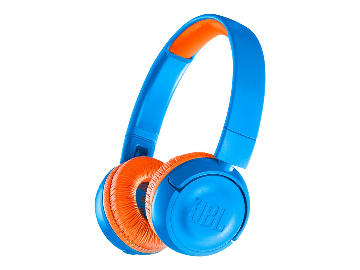 JBL JR300BT - Auriculares con diadema con micro - en oreja - Bluetooth - inalámbrico - naranja/azul-14