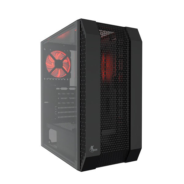 Xtech - XT-GMR3 - Tower - ATX/MicroATX - Black - side Acrylic window-1