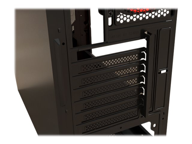 Xtech Gaming Series PHOBOS - Mid tower - ATX - panel lateral con ventana (cristal templado) - sin fuente de alimentación (ATX) - negro - USB/Audio-1