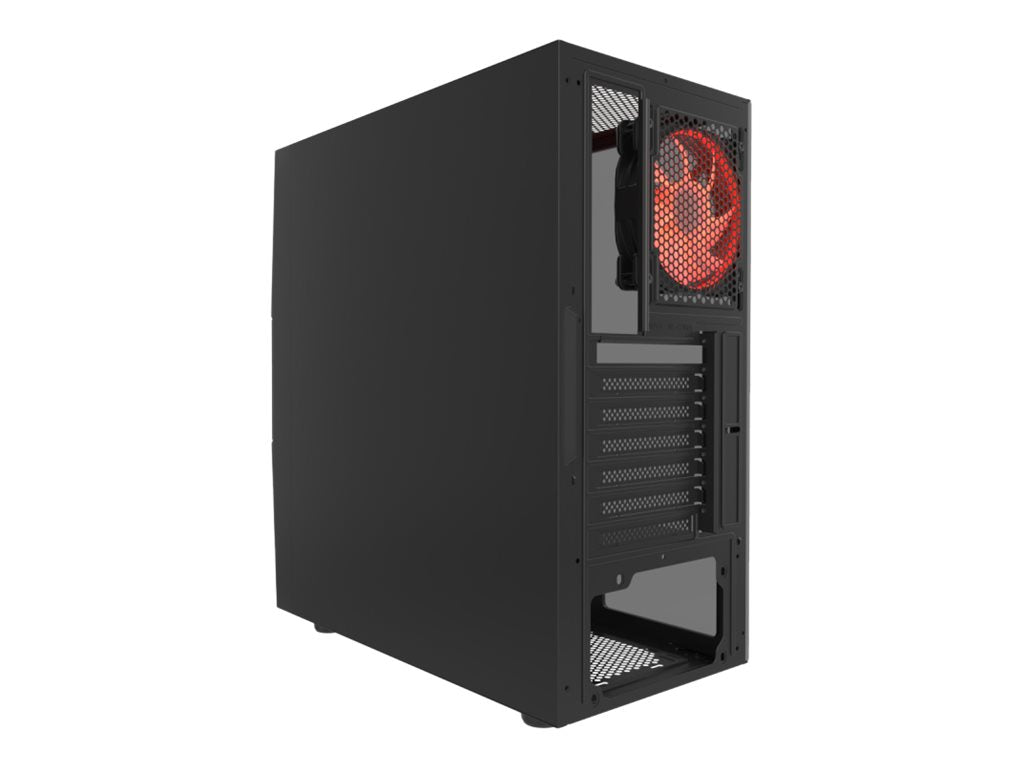 Xtech Gaming Series PHOBOS - Mid tower - ATX - panel lateral con ventana (cristal templado) - sin fuente de alimentación (ATX) - negro - USB/Audio-15