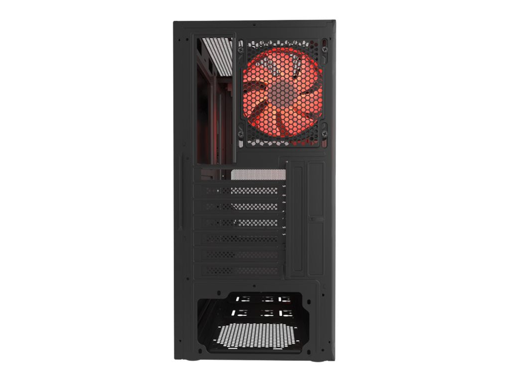 Xtech Gaming Series PHOBOS - Mid tower - ATX - panel lateral con ventana (cristal templado) - sin fuente de alimentación (ATX) - negro - USB/Audio-9