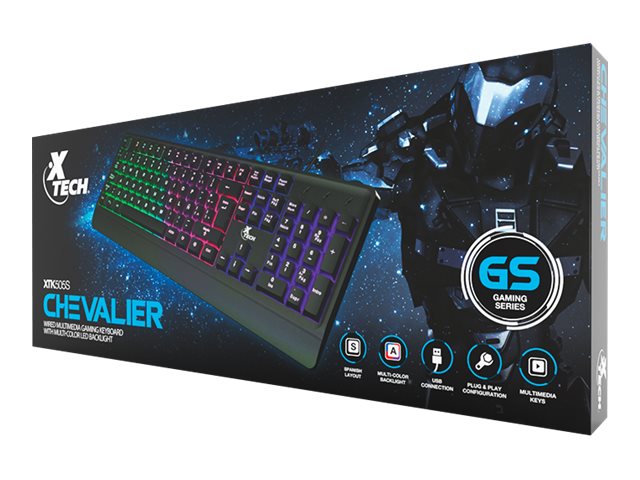 Xtech CHEVALIER XTK-505S - Teclado - retroiluminación - USB - QWERTY - español-9
