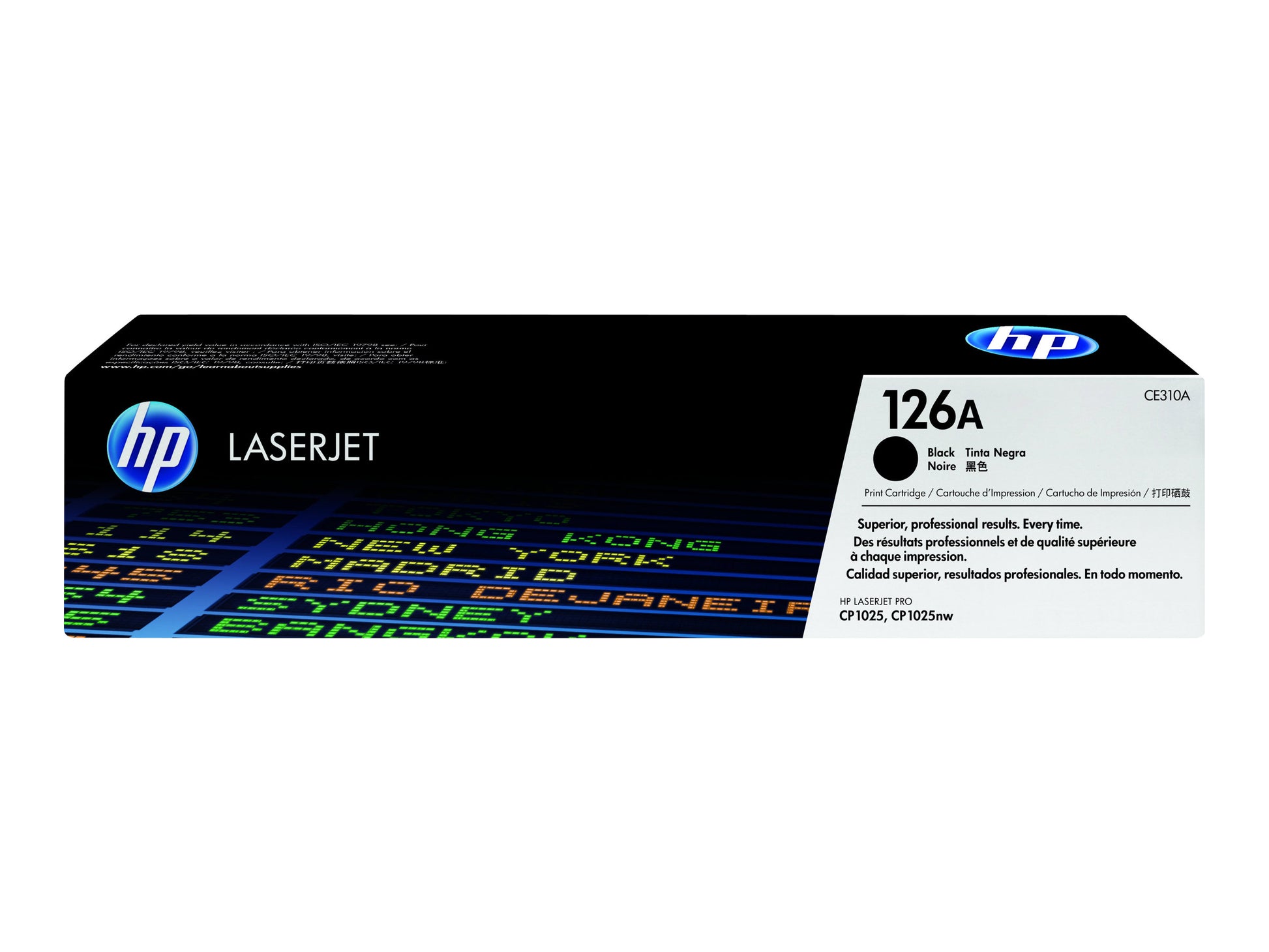 HP 126A - Negro - original - LaserJet - cartucho de tóner (CE310A) - para Color LaserJet Pro CP1025; LaserJet Pro MFP M175; TopShot LaserJet Pro M275-4