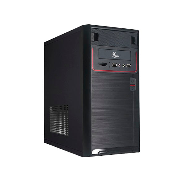Xtech - Desktop - Micro ATX - All black - pc case 600W ps logo-1