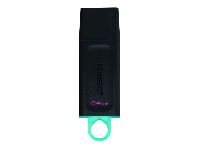 Kingston DataTraveler Exodia - Unidad flash USB - 64 GB - USB 3.2 Gen 1 - negro con turquesa-16
