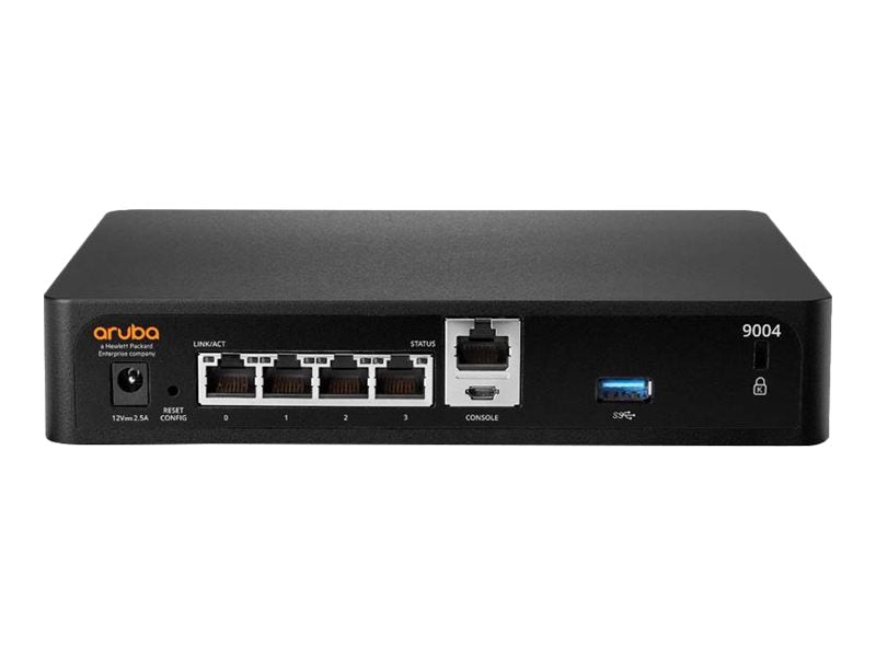 HPE Aruba 9004 (RW) - Pasarela - 4 puertos - 1GbE - ZigBee, NFC, Bluetooth - gestionado a través de la nube - BTO-2