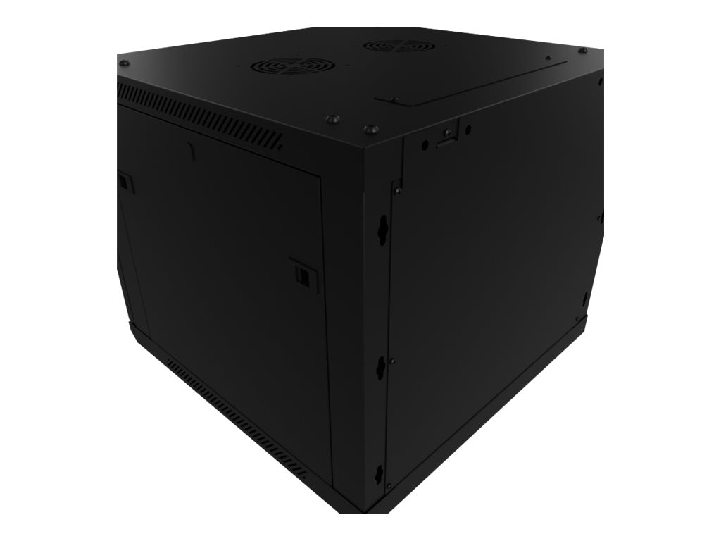 Nexxt Solutions - Rack armario - instalable en pared - RAL 9005, negro barniz - 12U - 19"-9