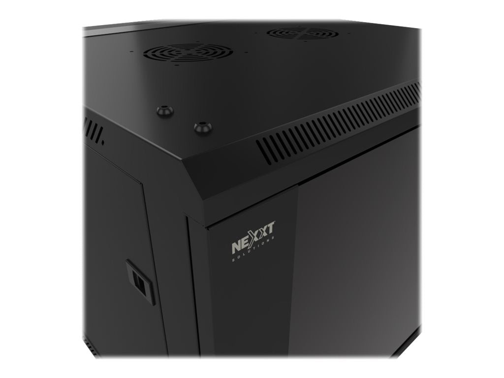 Nexxt Solutions - Rack armario - instalable en pared - RAL 9005, negro barniz - 9U - 19"-15