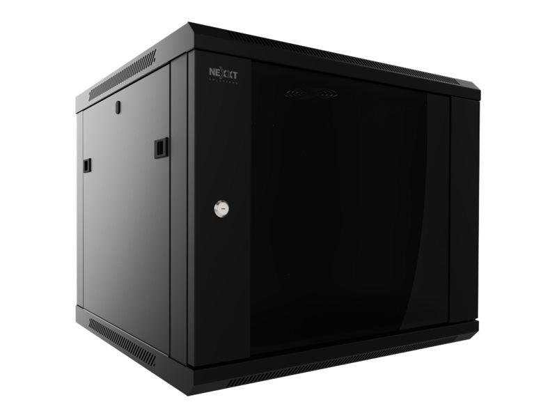 Nexxt Solutions - Rack armario - instalable en pared - RAL 9005, negro barniz - 9U - 19"-11