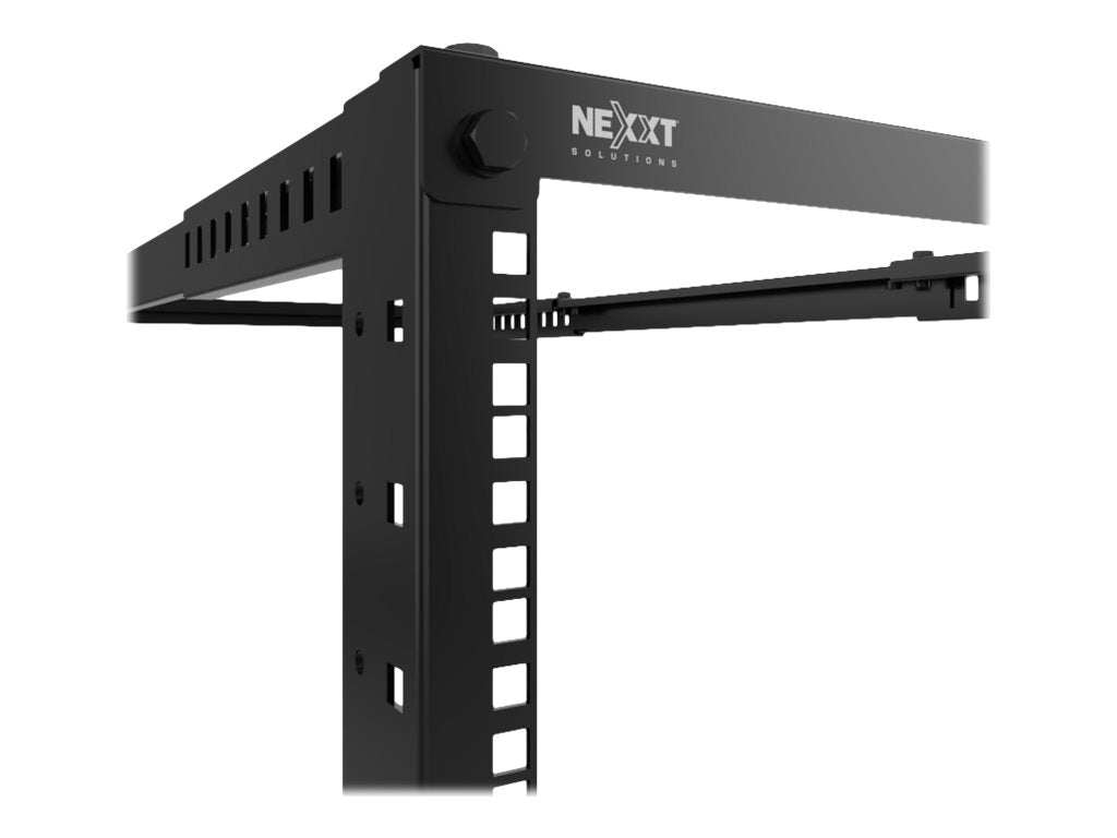 Nexxt Solutions - Rack marco abierto - 4 postes - instalable en el suelo - RAL 9005, negro barniz - 42U - 19"-12