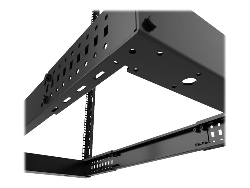 Nexxt Solutions - Rack marco abierto - 4 postes - instalable en el suelo - RAL 9005, negro barniz - 42U - 19"-11