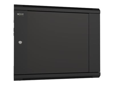 Nexxt Solutions - Rack armario - instalable en pared - RAL 9005, negro barniz - 6U - 19"-9