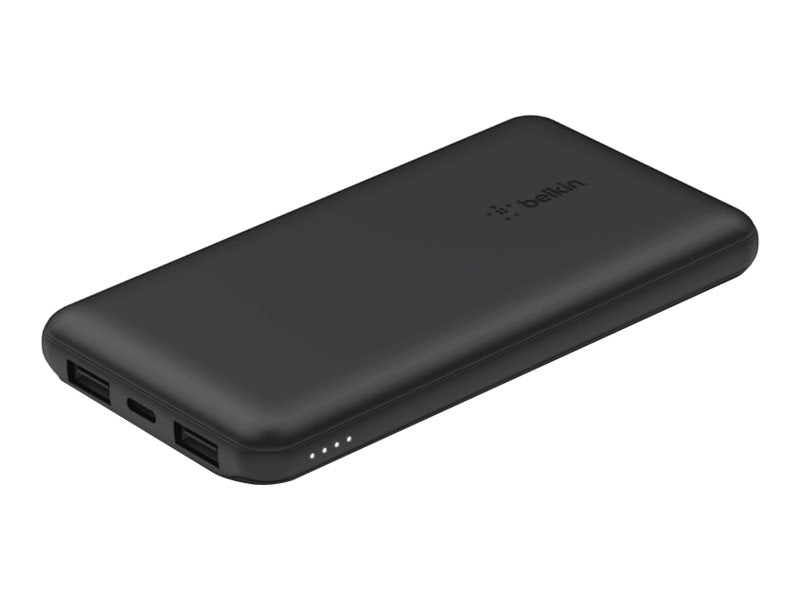 Belkin - Cargador portátil - 10000 mAh - 15 vatios - 3 conectores de salida (24 pin USB-C, 2 x USB) - negro-2