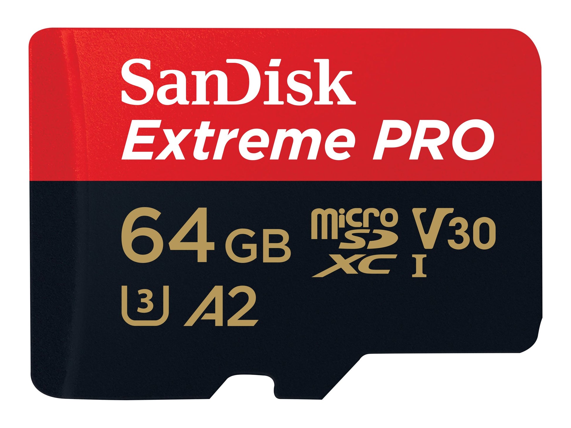 SanDisk Extreme Pro - Tarjeta de memoria flash (adaptador microSDXC a SD Incluido) - 64 GB - A2 / Video Class V30 / UHS-I U3 / Class10 - microSDXC UHS-I-6