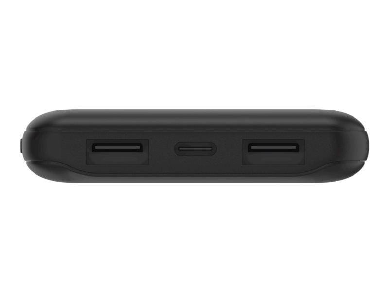 Belkin - Cargador portátil - 10000 mAh - 15 vatios - 3 conectores de salida (24 pin USB-C, 2 x USB) - negro-1