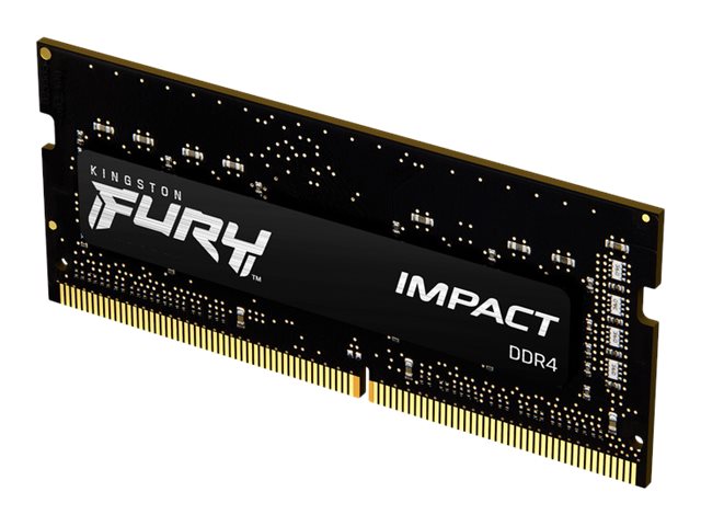 Kingston FURY Impact - DDR4 - módulo - 16 GB - SO-DIMM de 260 contactos - 3200 MHz / PC4-25600 - CL20 - 1.2 V - sin búfer - no ECC - negro-3