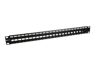 Nexxt - Tablero de conexiones - instalable en bastidor - negro, RAL 9005 - 1U - 19" - 24 puertos-6