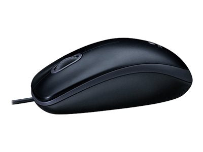 Logitech M100 - Ratón - diestro y zurdo - óptico - 3 botones - cableado - USB - negro-6