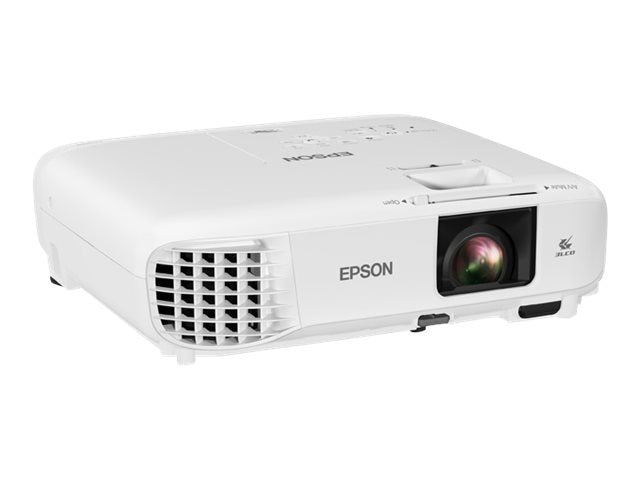 Epson PowerLite 118 - Proyector 3LCD - portátil - 3800 lúmenes (blanco) - 3800 lúmenes (color) - XGA (1024 x 768) - 4:3 - LAN-12